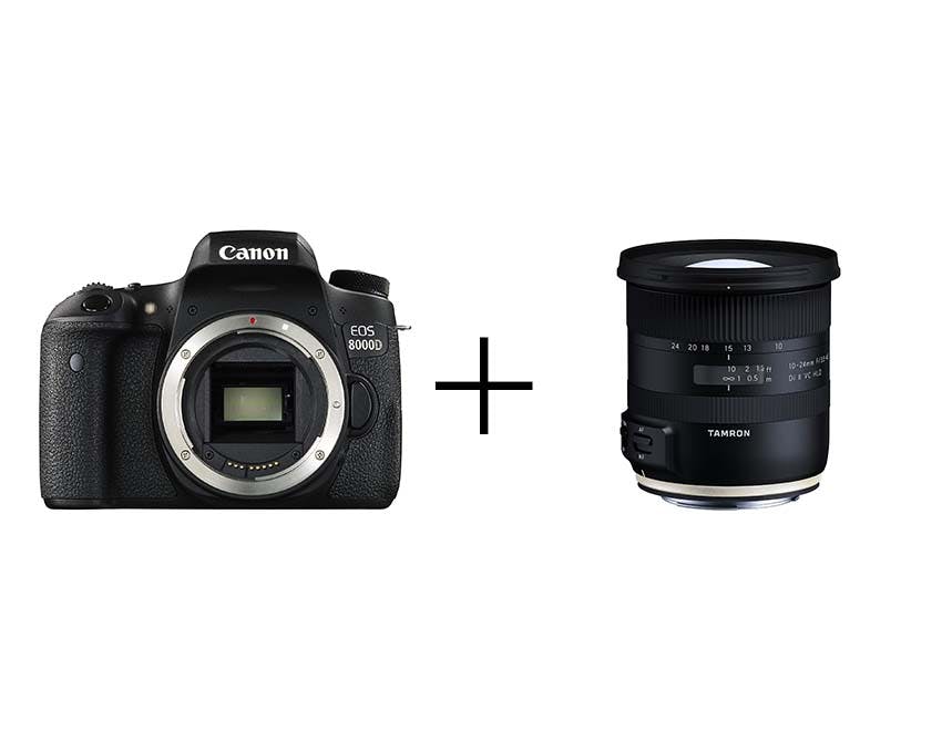 Canon 風景＆星空撮影入門セット EOS 8000D + 10-24mm F/3.5-4.5 Di II VC HLD (Model B023) [キヤノン用]