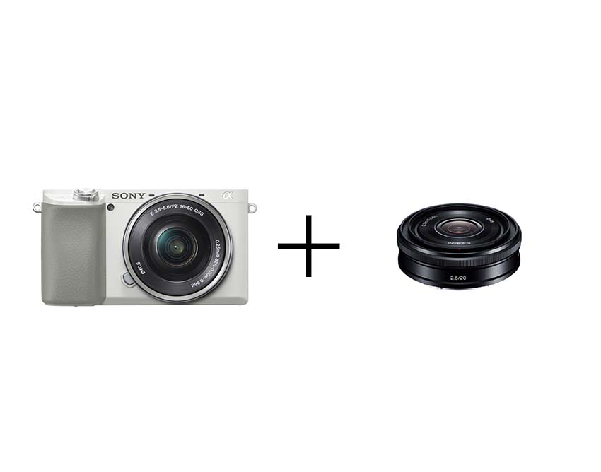 SONY 超軽量ミラーレス&ズームと単焦点レンズ2本セット α6100 [ホワイト] + PZ 16-50mm F3.5-5.6 OSS + E 20mm F2.8