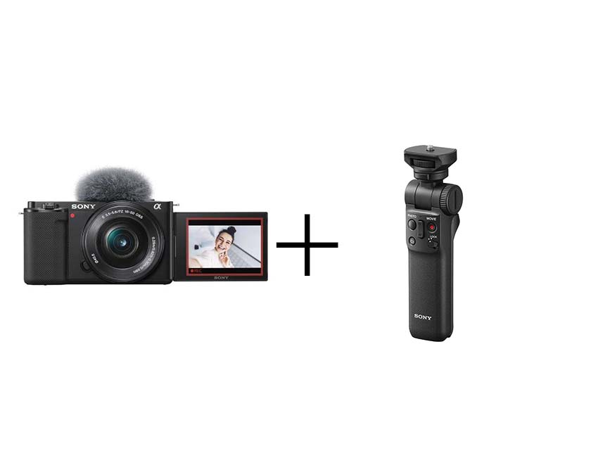 SONY VLOGCAM ZV-E10L シューティンググリップセット ZV-E10Lパワーズームレンズキット [ブラック] + GP-VPT2BT