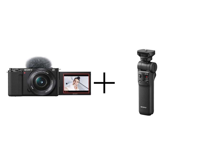 SONY VLOGCAM ZV-E10L シューティンググリップセット ZV-E10Lパワーズームレンズキット [ブラック] + GP-VPT2BT