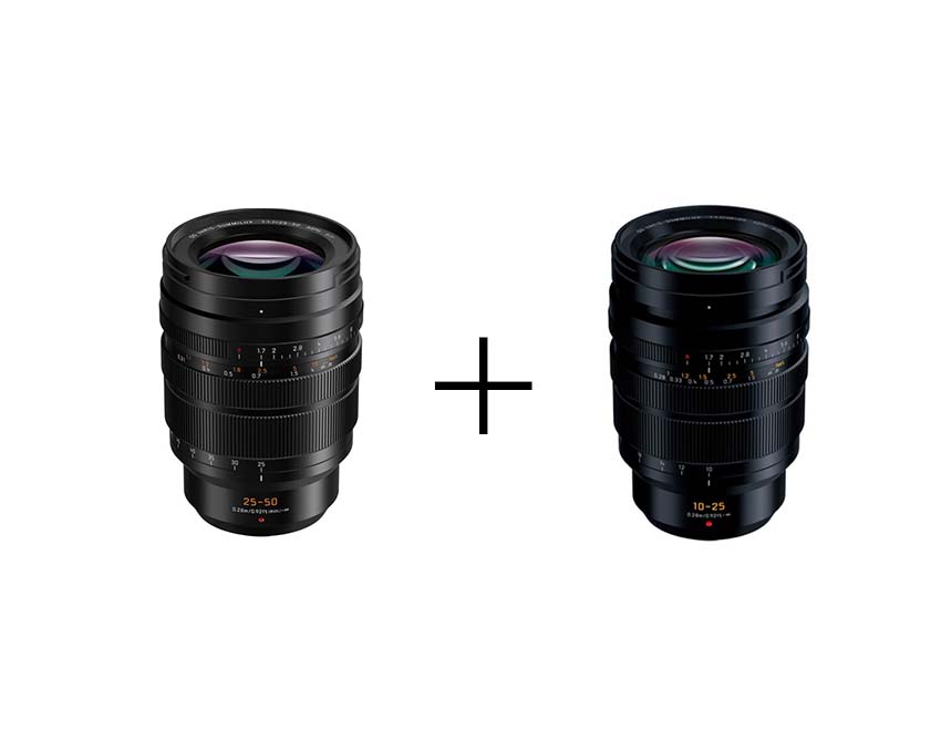 Panasonic 動画にもオススメ！F1.7超大口径ズームレンズ2本セットLEICA DG VARIO-SUMMILUX 10-25mm/F1.7 ASPH. + 25-50mm/F1.7 ASPH.