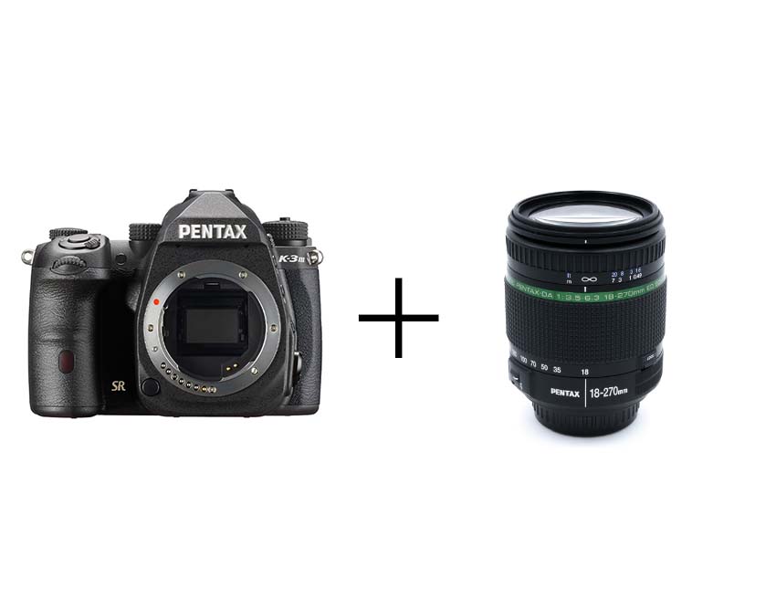 PENTAX APS-Cフラッグシップ&チャンスに強い高倍率ズームセット K-3 Mark III ボディ [ブラック] + smc PENTAX-DA 18-270mmF3.5-6.3ED SDM