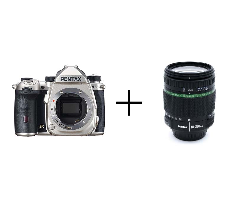 PENTAX APS-Cフラッグシップ&チャンスに強い高倍率ズームセット K-3 Mark III ボディ [シルバー] + smc PENTAX-DA 18-270mmF3.5-6.3ED SDM