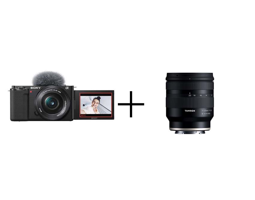 SONY VLOGCAM ZV-E10L&表現が広がる超広角ズームセット ZV-E10Lパワーズームレンズキット [ブラック] + 11-20mm F/2.8 Di III-A RXD