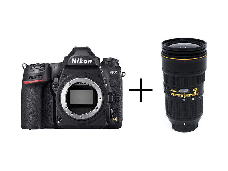 Nikon 万能フルサイズ一眼レフ＆純正大口径標準ズームセット　D780 + AF-S NIKKOR 24-70mm f/2.8E ED VR