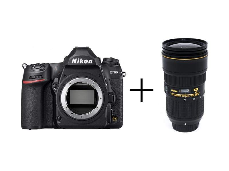 Nikon 万能フルサイズ一眼レフ＆純正大口径標準ズームセット　D780 + AF-S NIKKOR 24-70mm f/2.8E ED VR