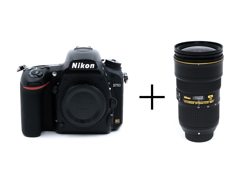 Nikon 軽快フルサイズ一眼レフ＆純正大口径標準ズームセット　D750 + AF-S NIKKOR 24-70mm f/2.8E ED VR