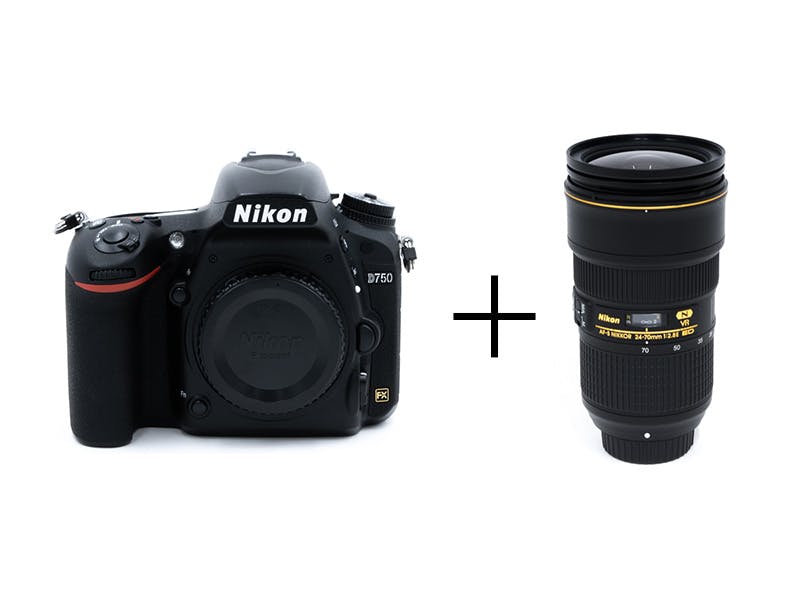 Nikon 軽快フルサイズ一眼レフ＆純正大口径標準ズームセット　D750 + AF-S NIKKOR 24-70mm f/2.8E ED VR