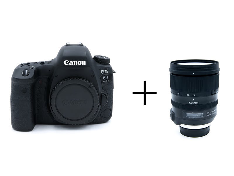 Canon 軽快フルサイズ一眼レフ＆TAMRON大口径標準ズームセット　EOS 6D Mark II + SP 24-70mm F/2.8 Di VC USD G2