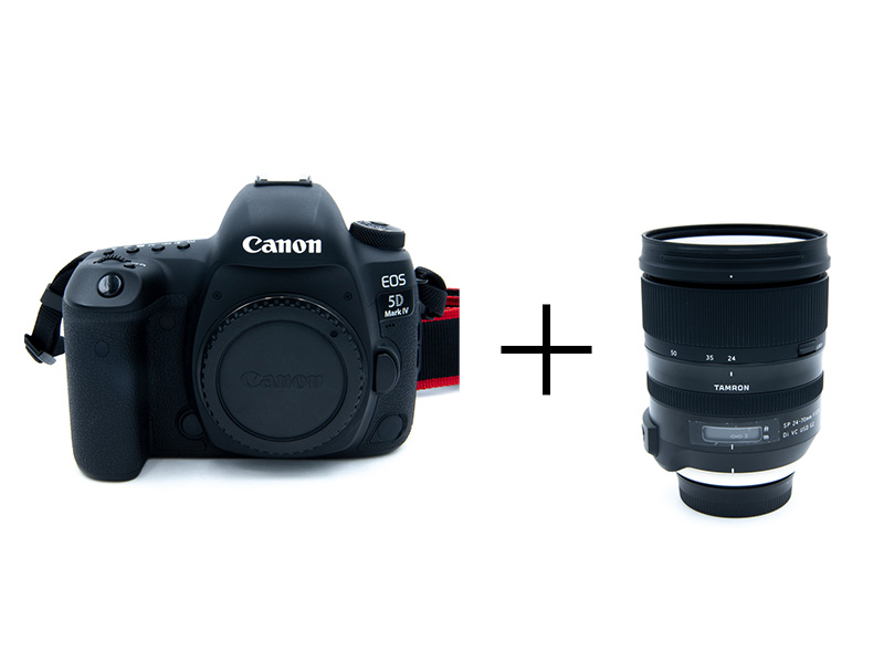 Canon 万能フルサイズ一眼レフ＆TAMRON大口径標準ズームセット　EOS 5D Mark IV + SP 24-70mm F/2.8 Di VC USD G2