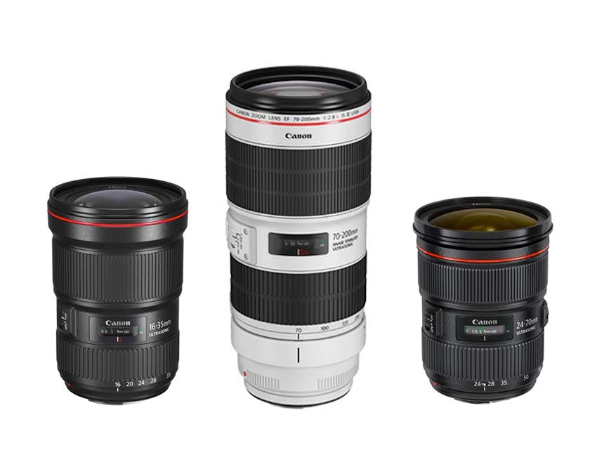 【本気セット】Canon F2.8通しズームレンズコンプリートセット (キヤノンEFマウント)