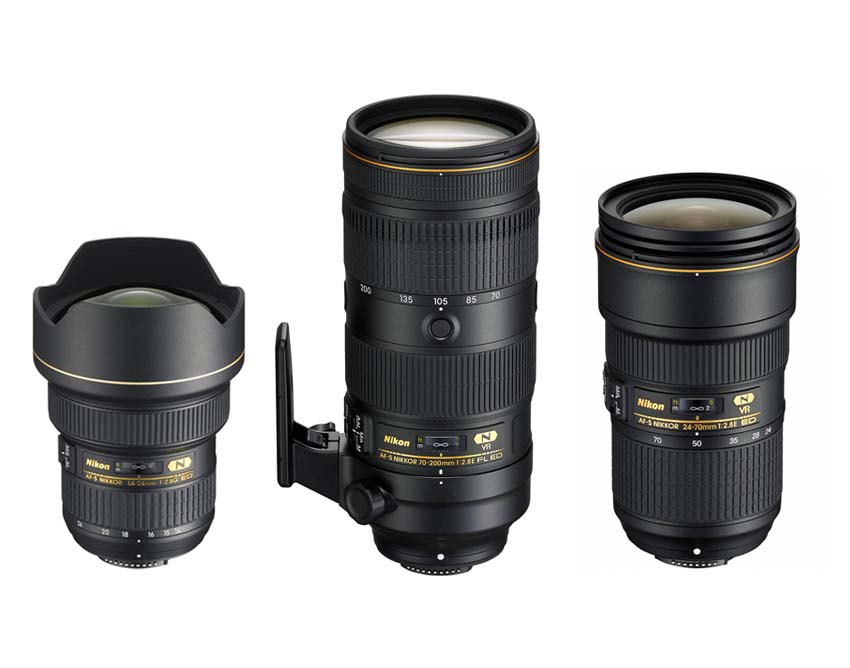 【本気セット】Nikon F2.8通しズームレンズコンプリートセット (ニコンFマウント)