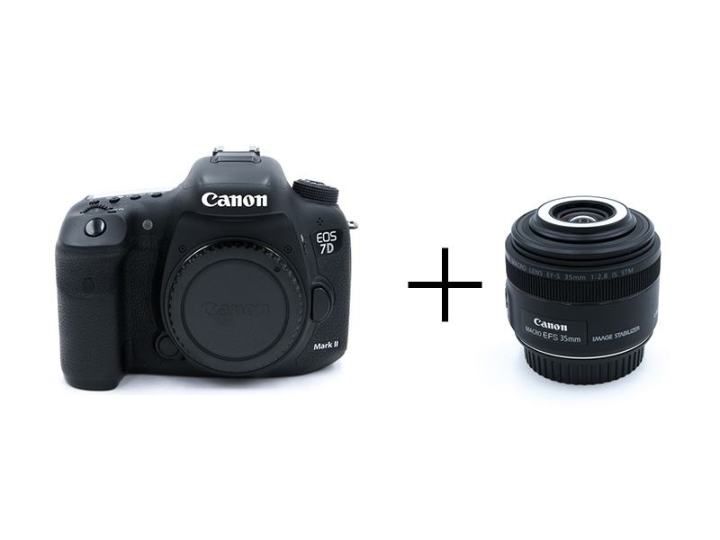 Canon 高速連写一眼レフ＆マクロレンズセット　EOS 7D Mark II + EF-S35mm F2.8 マクロ