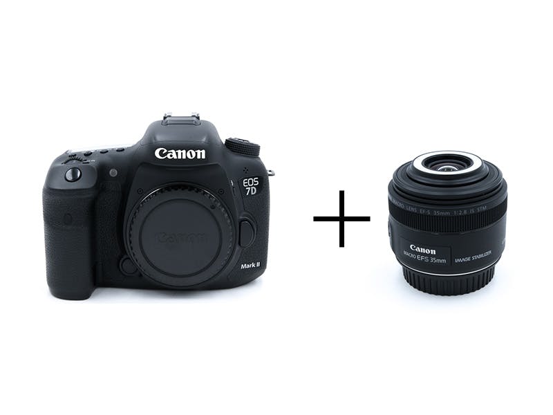 Canon 高速連写一眼レフ＆マクロレンズセット　EOS 7D Mark II + EF-S35mm F2.8 マクロ