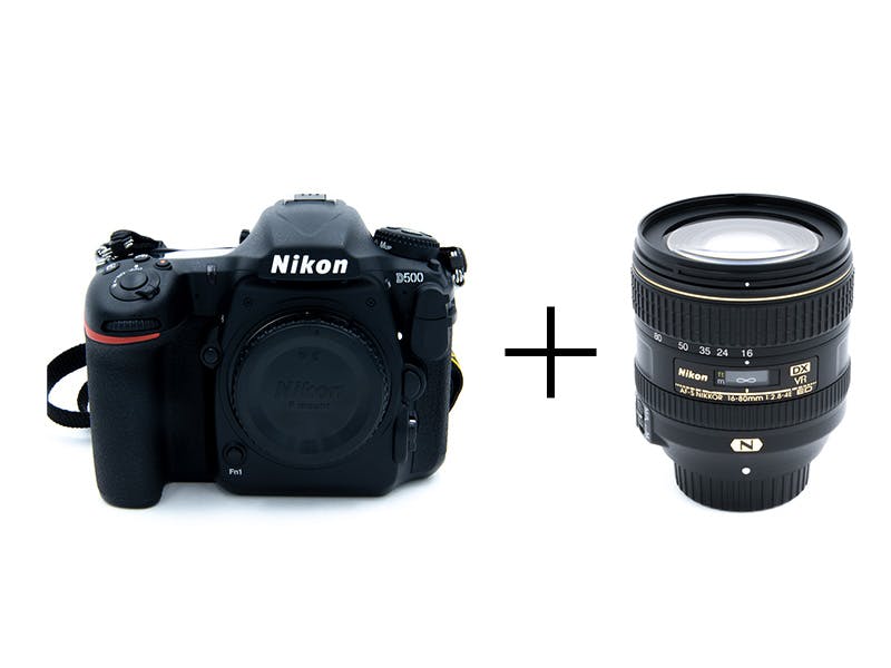 Nikon 高速連写一眼レフ＆標準ズームセット　D500 + AF-S DX NIKKOR 16-80mm