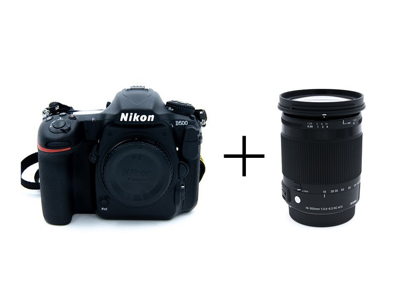 Nikon 高速連写一眼レフ＆軽量高倍率ズームセット　D500 + 18-200mm F3.5-6.3 DC