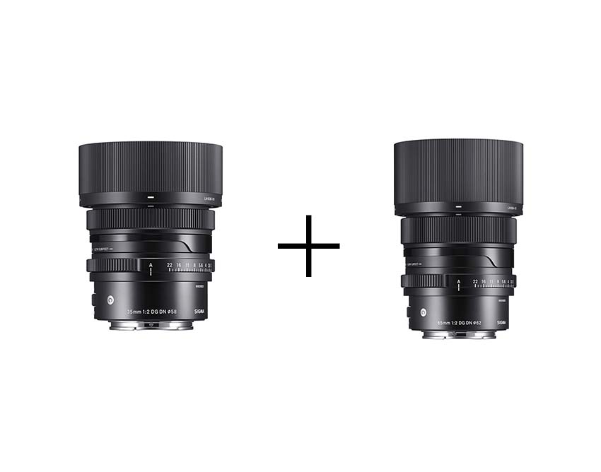 SIGMA 小型軽量で綺麗にボケるF2単焦点レンズセット(ソニーEマウント) 35mm F2 DG DN + 65mm F2 DG DN