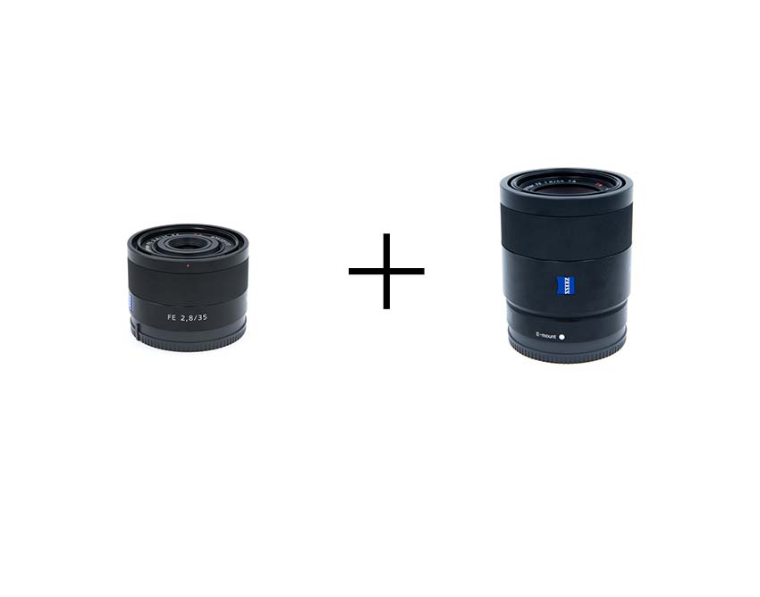 SONY Sonnar単焦点レンズ2本セット(Eマウント) 35mm F2.8 + 55mm F1.8