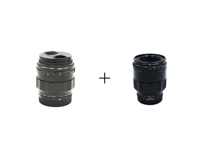COSINA ポートレートにオススメのマニュアルフォーカスレンズ2本セット(Eマウント) 40mm F1.2 + 65mm F2