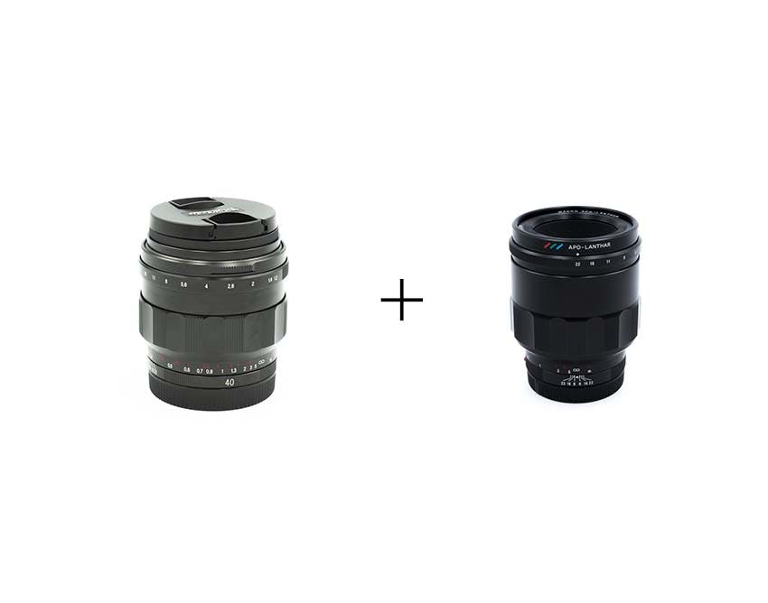 COSINA ポートレートにオススメのマニュアルフォーカスレンズ2本セット(Eマウント) 40mm F1.2 + 65mm F2