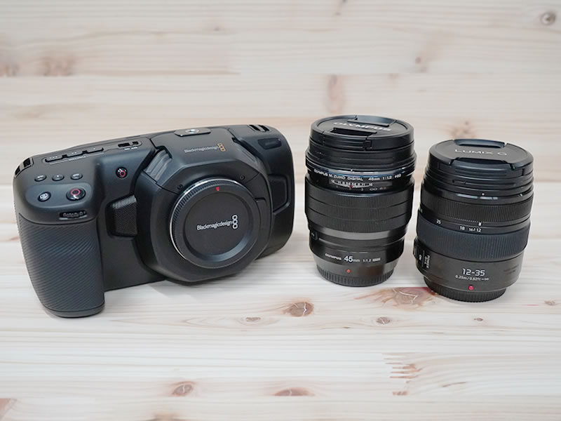 BMPCC4K + 45mm F1.2 PRO + 12-35mm F2.8 映像制作セット