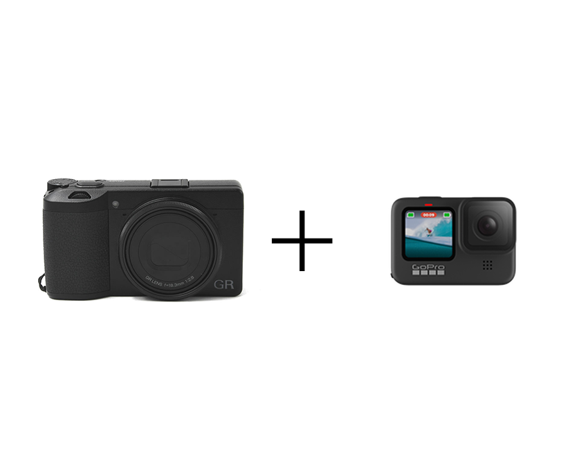 RICOH & GoPro 旅行にオススメ！高級コンデジ＆アクションカムセット GRⅢ + GoPro HERO9