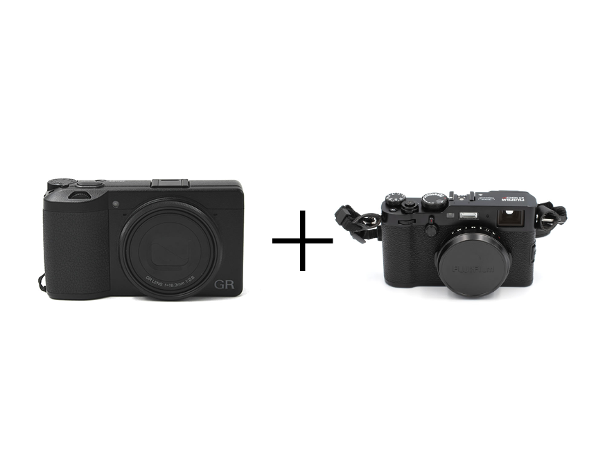 RICOH & FUJIFILM 高級コンデジ満喫セット GRⅢ + X100F [ブラック]