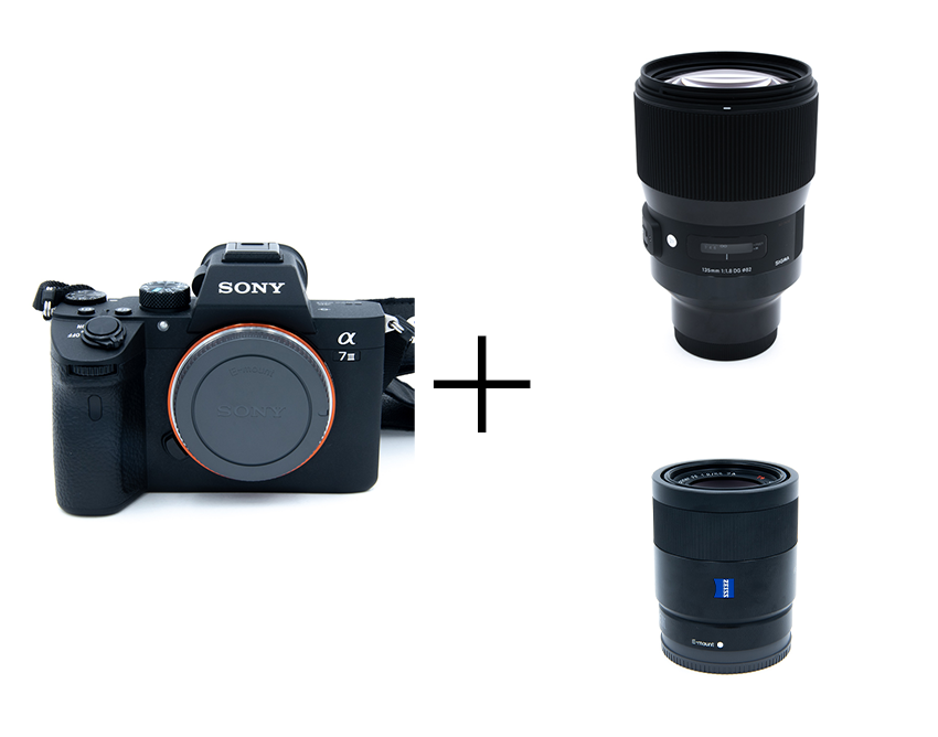 SONY 大人気フルサイズミラーレス & F1.8単焦点レンズ2本セット α7 III + 55mm + 135mm