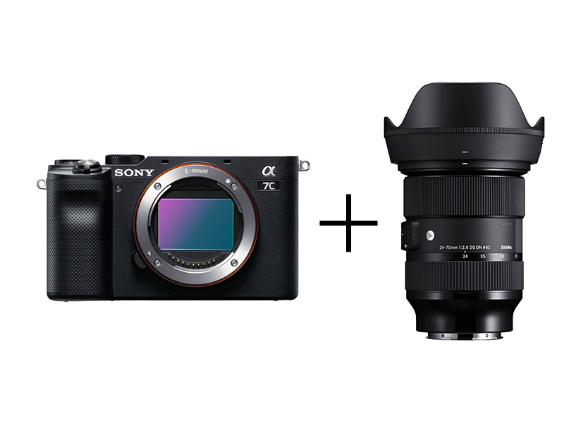 SONY コンパクトフルサイズ＆大口径標準ズームレンズセット α7C [ブラック] + 24-70mm F2.8 DG DN