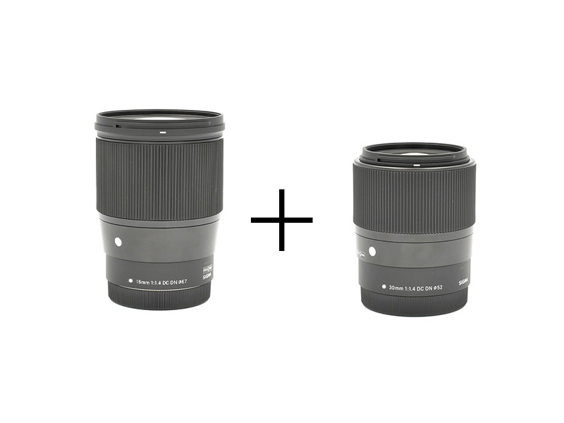 Canon 小型軽量単焦点レンズセット 広角16mm F1.4 + 標準30mm F1.4 [EOS M & EOS Kiss M シリーズ対応 キヤノンMマウント]