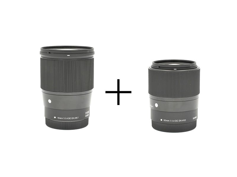 Canon 小型軽量単焦点レンズセット 広角16mm F1.4 + 標準30mm F1.4 [EOS M & EOS Kiss M シリーズ対応 キヤノンMマウント]