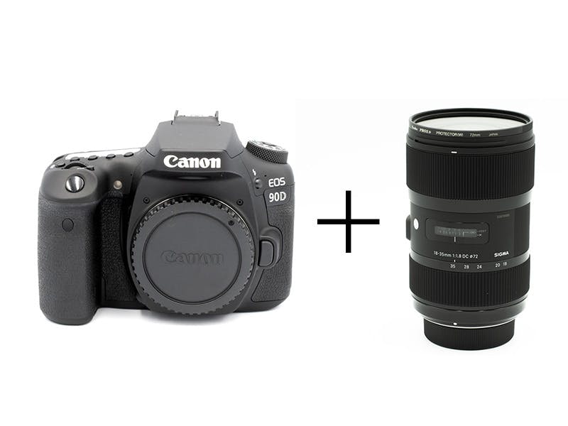 Canon 最新モデル一眼レフ＆明るい広角ズームセット EOS 90D + 18-35mm F1.8