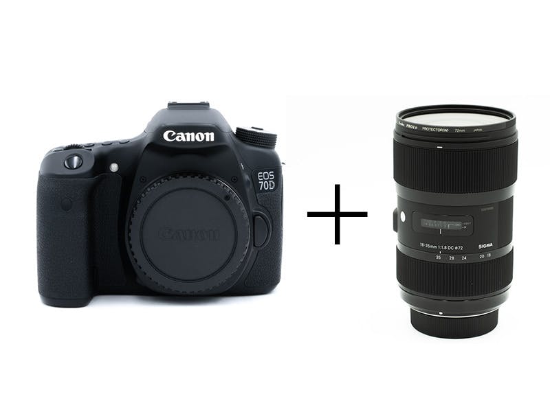 Canon 本格一眼レフ＆明るい広角ズームセット EOS 70D + 18-35mm F1.8