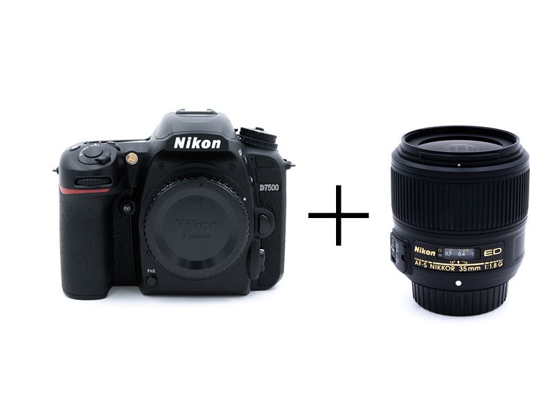Nikon 最新モデル一眼レフ×単焦点スナップ撮影デビューキット D7500 + 35mm f1.8