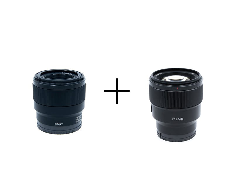 SONY ポートレート撮影向きF1.8単焦点レンズセット 50mm + 85mm
