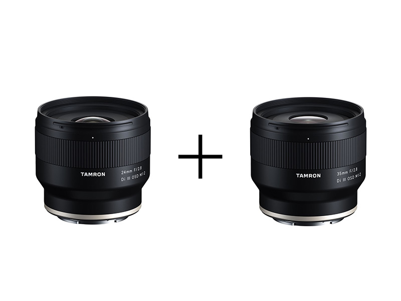 TAMRON 軽量コンパクトF2.8最新レンズセット 24mm + 35mm [SONY E用]