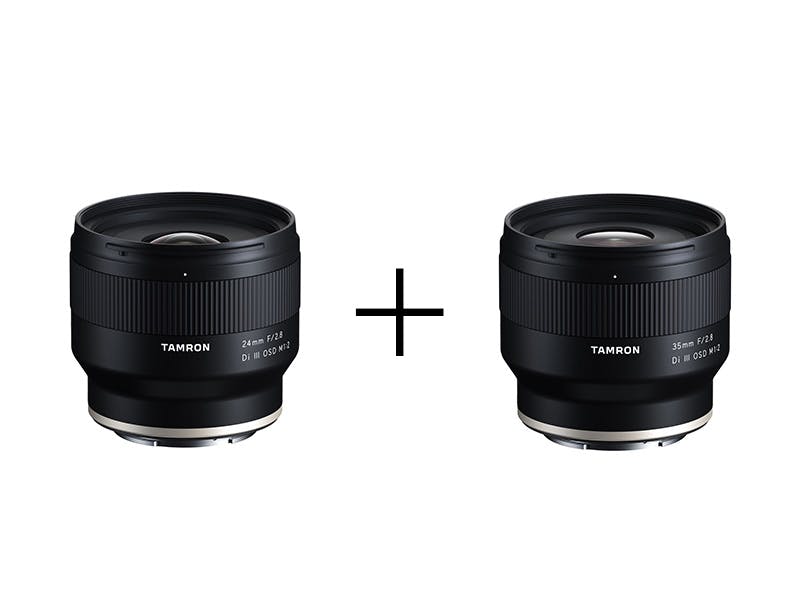 TAMRON 軽量コンパクトF2.8最新レンズセット 24mm + 35mm [SONY E用]