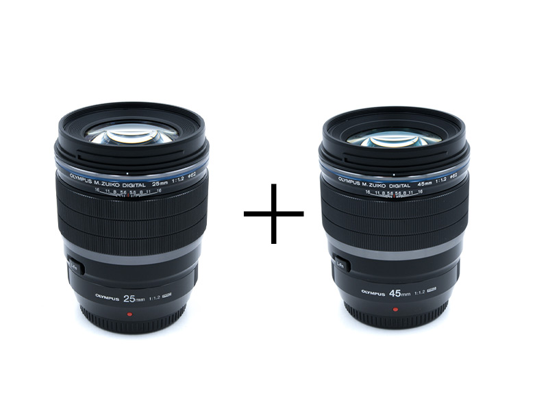 OLYMPUS ボケを極めるF1.2大口径単焦点シリーズセット 25mm F1.2 PRO + 45mm F1.2 PRO
