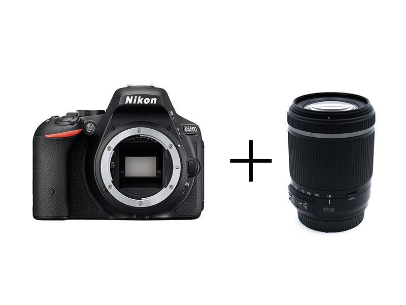Nikon 軽量10倍ズームレンズ付き本格仕様一眼レフセット D5500 +18-200mm