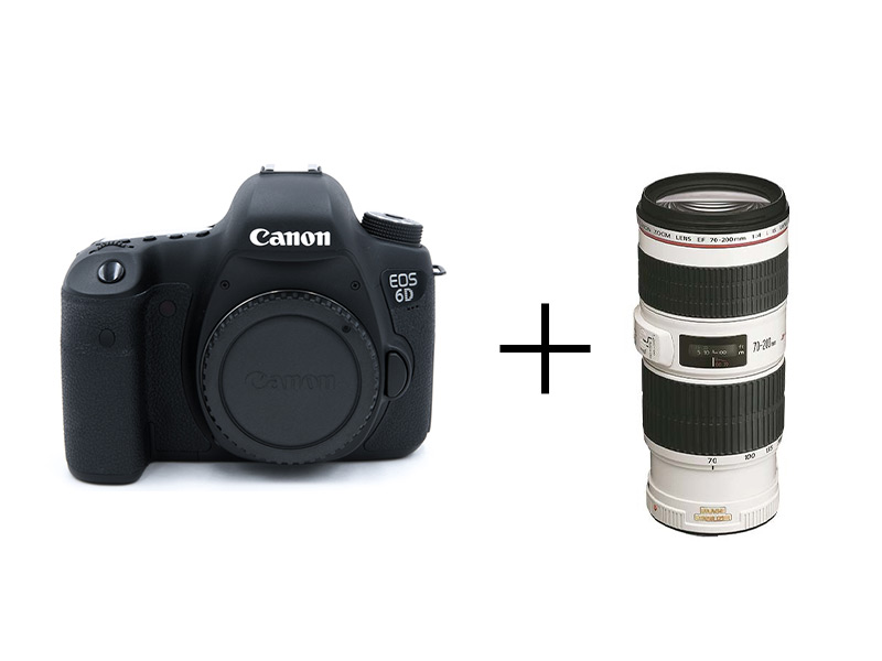 Canon フルサイズ×純正手ブレ補正望遠レンズセット EOS 6D + EF70-200mm F4L IS