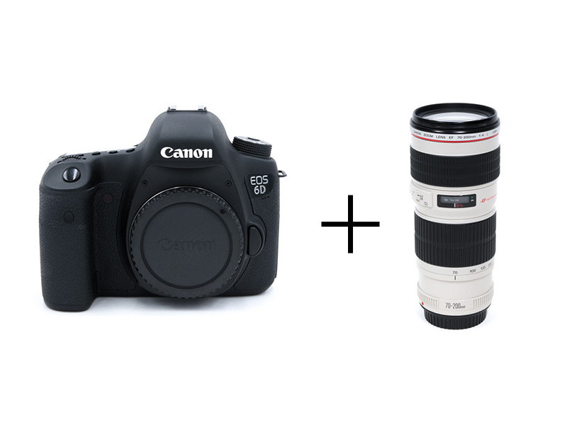Canon フルサイズ×純正望遠レンズセット EOS 6D + EF70-200mm F4L