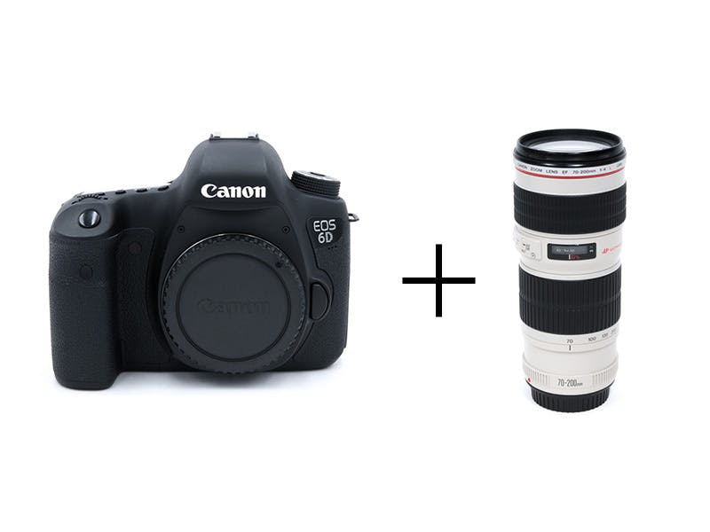 Canon フルサイズ×純正望遠レンズセット EOS 6D + EF70-200mm F4L