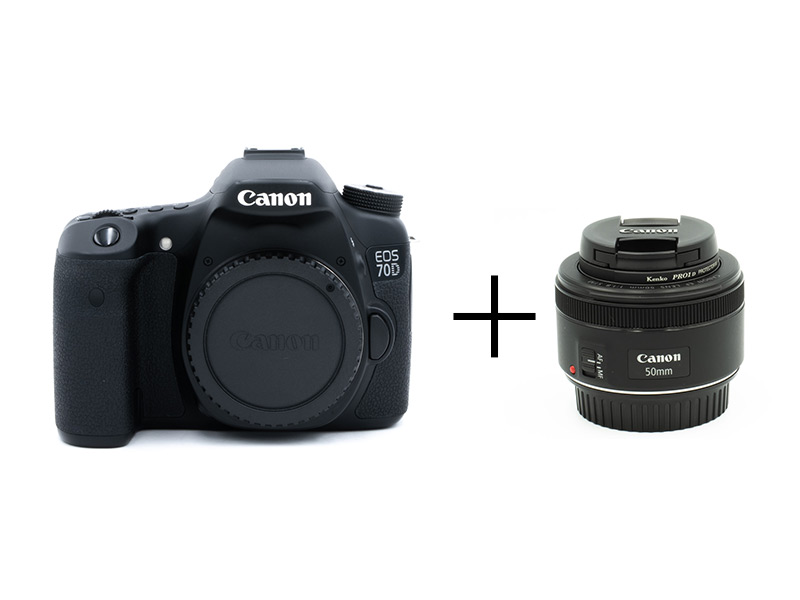 Canon 入門機ステップアップセット EOS 70D + 単焦点 50mm F1.8