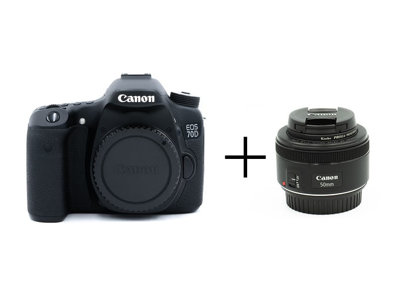Canon 入門機ステップアップセット EOS 70D + 単焦点 50mm F1.8