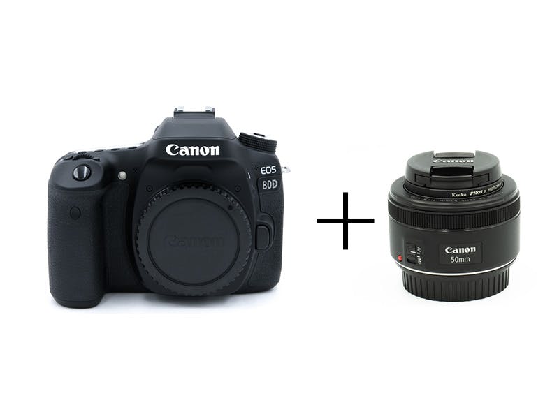 Canon 人物優先AF対応ポートレート撮影セット EOS 80D + 単焦点 50mm F1.8