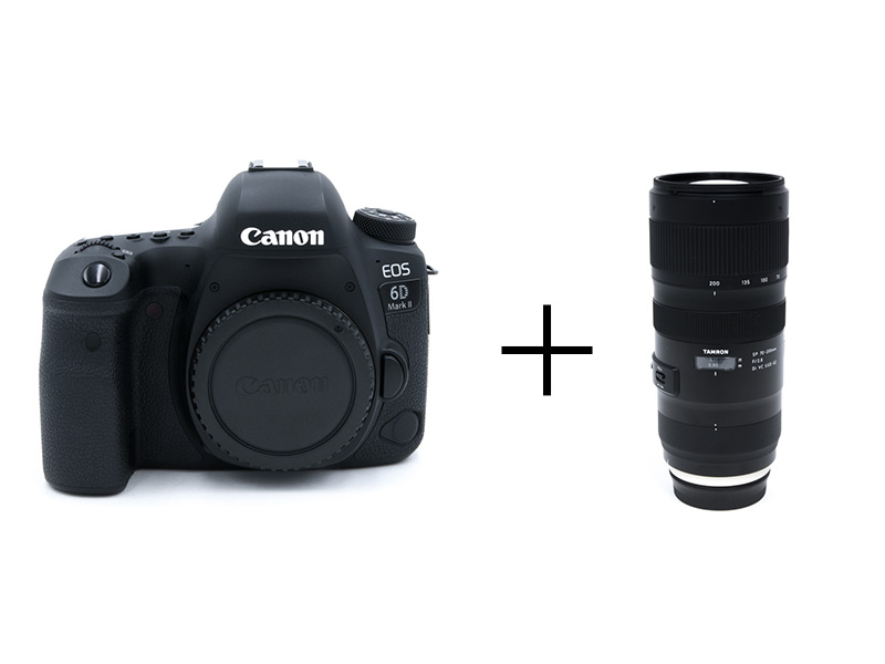Canon バリアングル＆タッチパネル液晶フルサイズ×TAMRON大三元望遠ズームセット EOS 6D Mark II + SP 70-200mm F2.8 G2