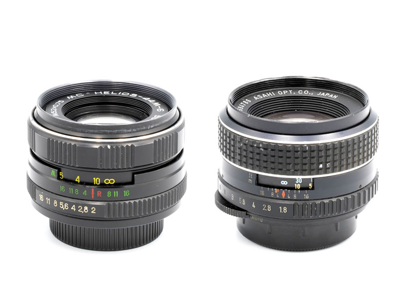 【2本セット】Helios 44M 58mm F2＋SMC TAKUMAR 55mm F1.8